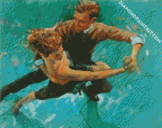 couple dancing in the water diamond paintings