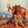 Cowgirl And Horse Art diamond painting