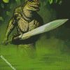 Crocodile And Sword diamond painting