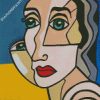 Cubism Lady Face diamond painting