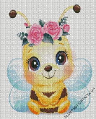 cute baby bee diamond paintings