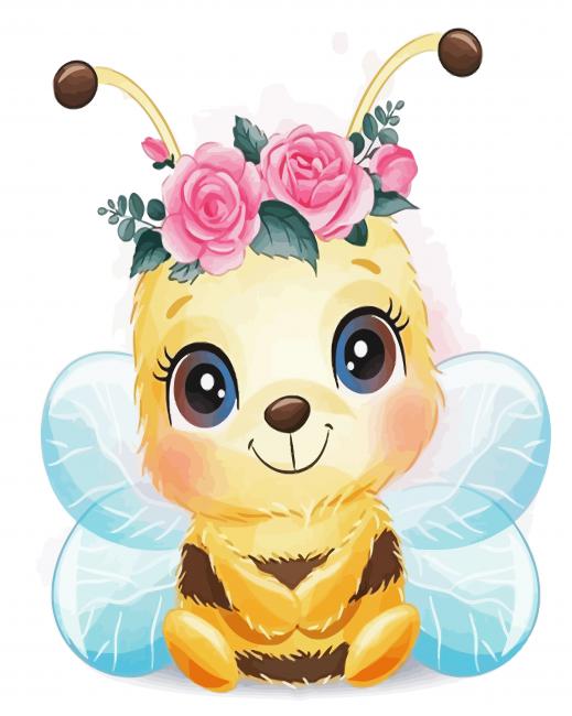 cute baby bee diamond painting