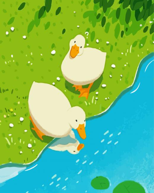 Cute Ducks diamond painting