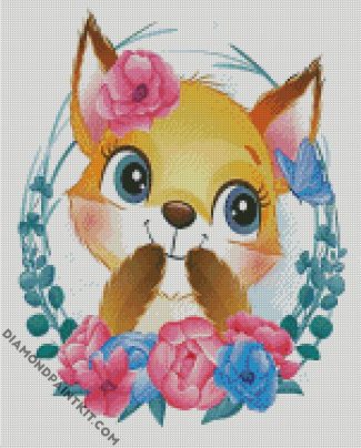 cute fox diamond paintings