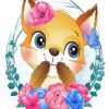 cute fox diamond painting