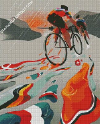 cyclists diamond paintings