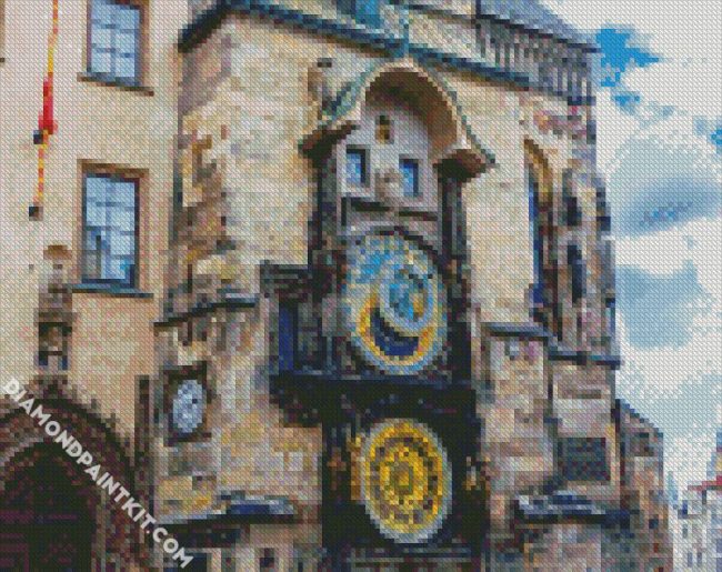 czech prague astronomical clock diamond paintings