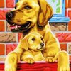Dog Family diamond painting