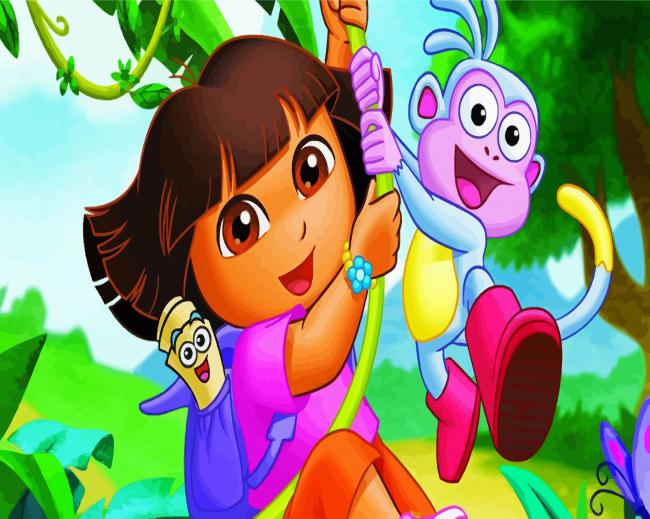 Dora Explorer diamond painting