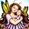 fairy mother and daughter diamond painting