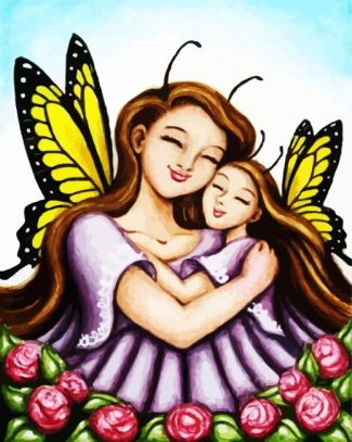 fairy mother and daughter diamond painting