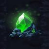 Green Crystal Illustration diamond painting