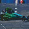 Green Dragster diamond painting