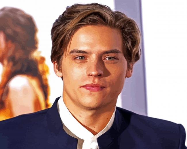 handsome dylan sprouse actor diamond painting