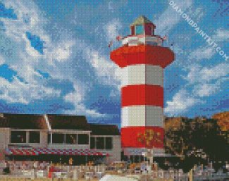 Harbour Town Lighthouse Hilton Head South Carolina diamond painting