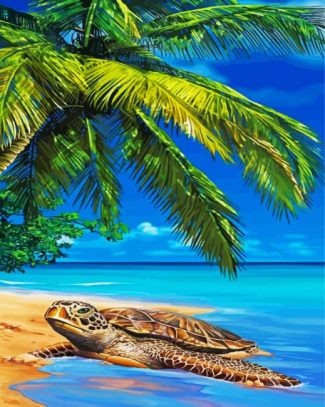 Island Sea Turtle diamond painting