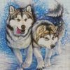 malamute Dogs diamond paintings