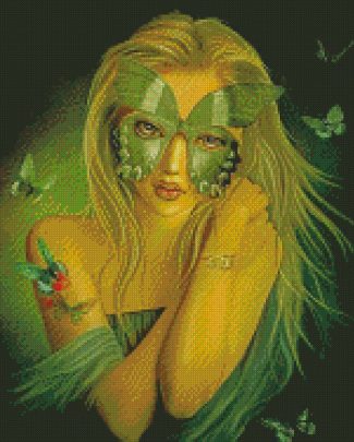 masked butterfly Fariy diamond paintings