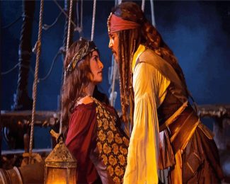 Pirates Of The Caribbean Jack And Angelica diamond painting