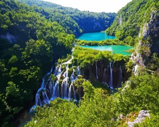 Plitvice Lake National Park Croatia diamond painting