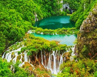 Plitvice Lakes National Park Croatia diamond painting