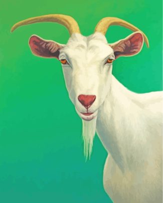 portrait of a goat diamond painting