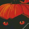 pumpkin black cat diamond paintings