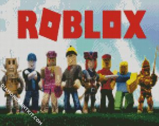 Roblox Online Game diamond painting