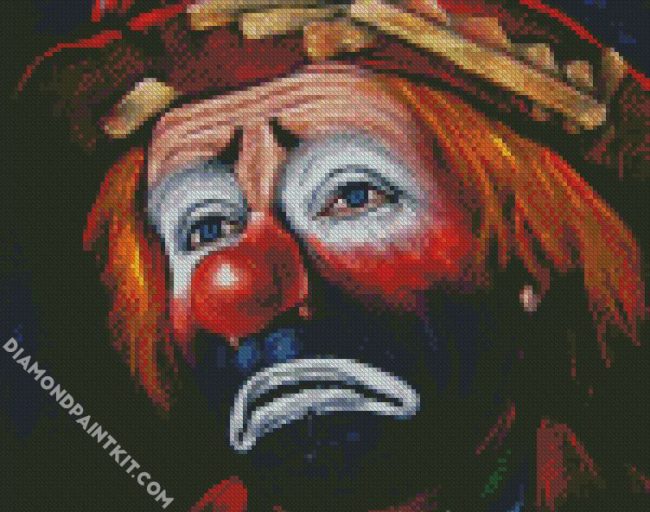 Sad Clown diamond painting