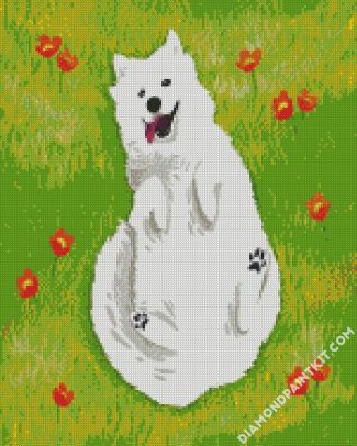 samoyed Dog Art diamond paintings