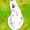 samoyed Dog Art diamond painting