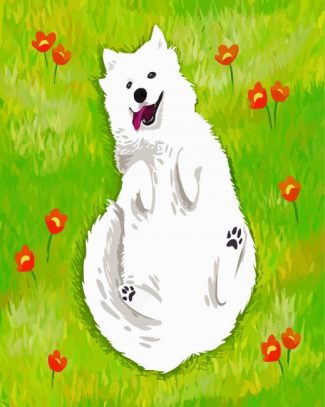 samoyed Dog Art diamond painting