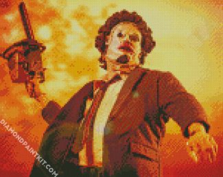 Scary Leatherface Character diamond painting