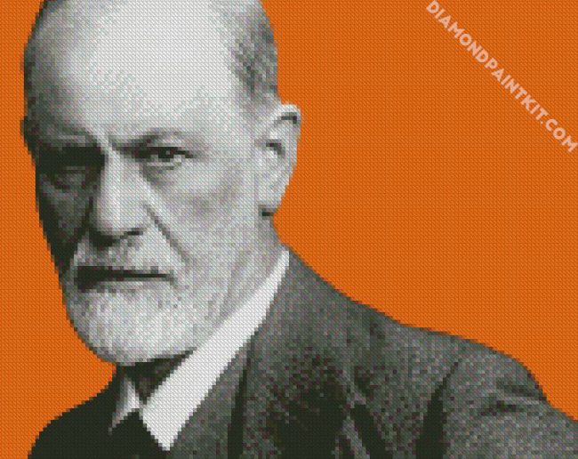 DR. Sigmund Freud Closeup diamond painting