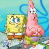 spongebob and Patrick diamond painting