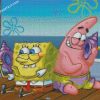 spongebob and patrick In phone diamond paintings