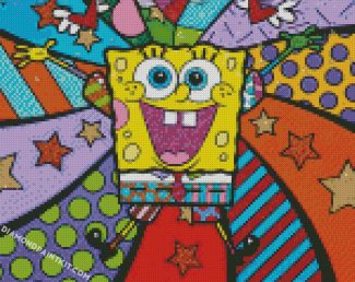 spongebob folk art diamond paintings