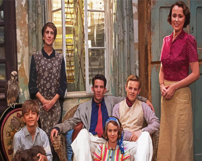 the Durrells characters diamond painting
