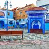 The Blue City Chefchaouen diamond painting