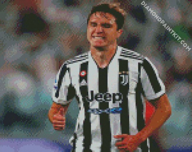 The Football Player Federico Chiesa diamond painting