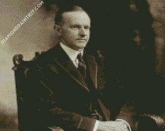 The president Calvin Coolidge diamond painting