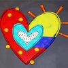 valentine s heart diamond painting