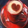 vintage heart coffee diamond painting