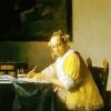 Lady Writing a Letter By Vermeer diamond painting