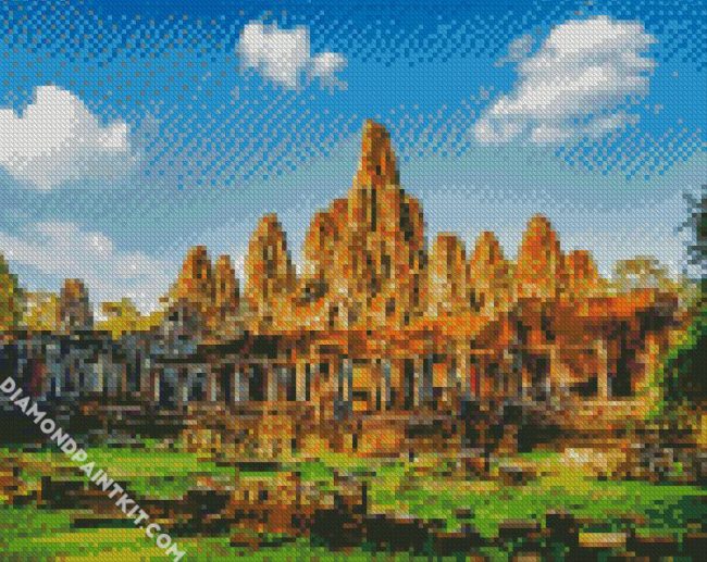 Angkora Cambodia diamond painting