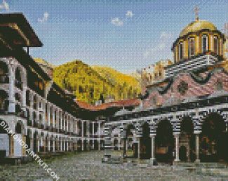 Bulgaria The Monastery Of Saint Ivan Of Rila diamond painting
