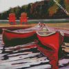 Canoeing Illustration diamond painting