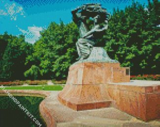 Chopin Monument Warsaw diamond painting