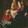 Christ In The House Of Martha And Mary By Vermeer diamond painting
