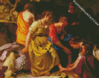 Diana And Here Companions By Vermeer diamond painting